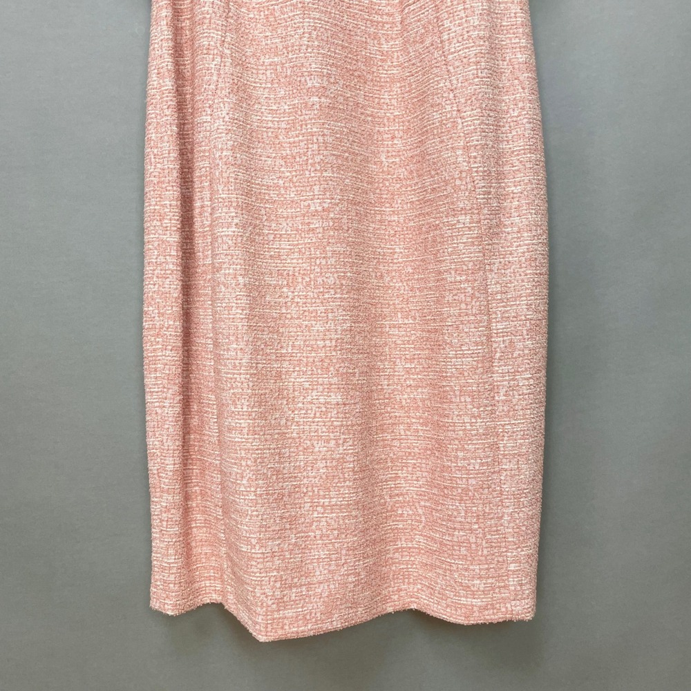 Calvin Klein Tweed Dress Sheath Dress Short Puff Sleeve Plus Size 18W Pink Women - Picture 4 of 13